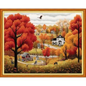 Dimensean مختوم عبر الابره مجموعات مجموعة كاملة من أنماط التطريز مجموعات المبتدئين للمبتدئين الكبار أو الأطفال DIY عبر غرز التطريز مجموعات 11CT-الطاووس الميمون 18x18 بوصة in Kuwait