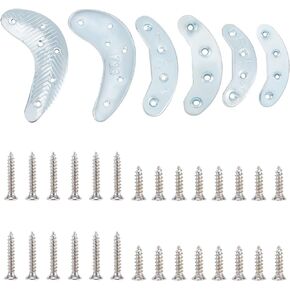 AHANDMAKER 3 Pairs Metal Heel Plates, Heel Replacement Plates with Screw Nails, Crescent Moon Sole Heel Guard Repair Pads, Shoe Heel Plate Taps for Shoes and Boots in Saudi Arabia
