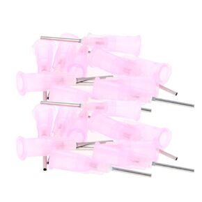 Utoolmart Industrial Dispensing Needle, Industrial Grade Blunt Needle, Stainless Steel Precision Applicator, 17G, Transparent Color, 40pcs
