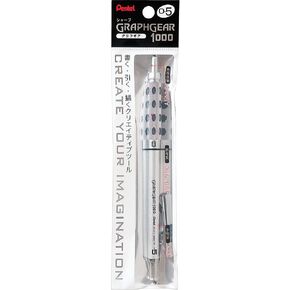 Pentel Packaged Graph Gear 1000 Automatic Drafting Pencil, 0.5mm, Grey Accents, 1 Pencil (XPG1015)