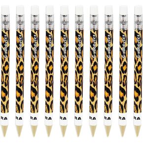 Zebra Mechanical Pencil, 0.7mm Lead, Cheetah Animal Print, Pack of 10 - Cadoozle Mini