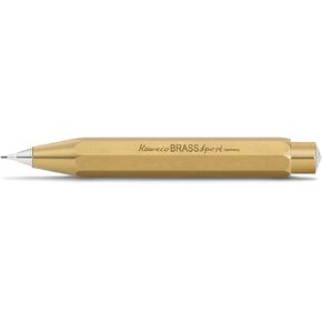 Kaweco BRASS SPORT Mechanical Pencil 0.7mm HB I Brass Lead Pencil in Classic Design I Mechanical Lead Pencil 10,5 cm I Refillable Pencil