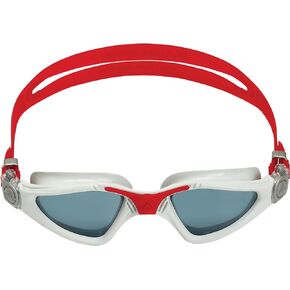 Aqua Sphere Kayenne Swim Goggles with Smoke Lens (Red/Silver)