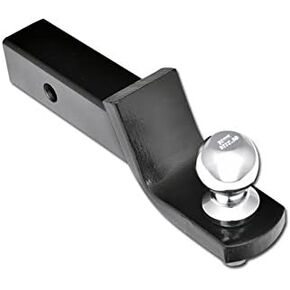 ARMORDILLO 7163959 2" Drop Down Loaded Ball Mount Trailer Tow Hitch with 2" Receiver Tube Universal Fit - Black in Saudi Arabia
