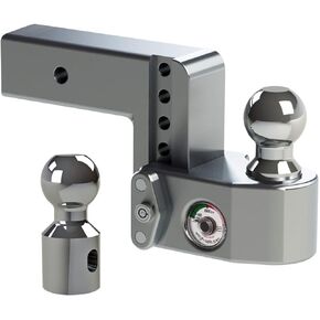 Weigh Safe WS4-2.5 Adjustable Ball Mount with 4" Drop and 2.5" Shank, Aluminum