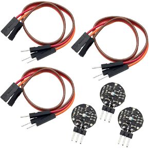 3PCS Pulse Sensor Heart Rate Sensor Monitor Pulse Sensor Compatible with Ar-duino Module Raspberry pi