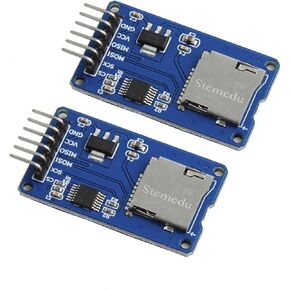 2PCS Micro SD Card Module TF Card Memory Storage Adapter Reader Board SPI Interface with Integrated Circuit Breakout for Arduino for Raspberry Pi