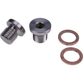 2X Oil Drain Plug & Washer 7052306 5812232 Compatible with Polaris Sportsman RZR Ranger Scrambler 570 600 700 800 850 1000