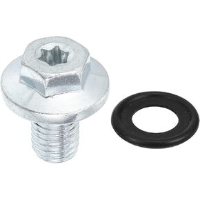 X AUTOHAUX M12x1.75 Steel Engine Oil Drain Plug Screw for Chevrolet Silverado 1500 2500 3500 HD Malibu S10 Monte Carlo Silver Tone