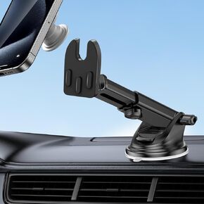 Car Mount for Pop Socket, Dashboard Windshield Car Phone Holder Compatible with Popsocket, Powerful Suction Cup Car Phone Mount Fits All Smartphones with Pop Grip