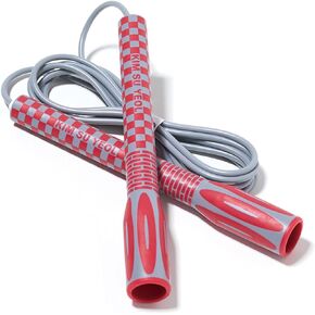 Skipping Jump Rope for Fitness Workout - Light Weight, Adjustable, Tangle Free, Excellent line control for Cardio Boxing, CrossFit, Training Exercise All Ages and Gender ( Special Luxury, KA-220, Made in Korea)