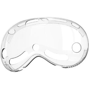 HATALKIN Compatible with Apple Vision Pro Case TPU Protective Cover Case for Vision Pro Vr Headset 2024 Accessories（Transparent）