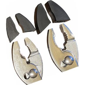 Soft Jaw Covers for Slip-Joint Pliers Both 6 Inch & 8 Inch Non-Marring Rubber Plastic Cover Pads Protectors for Plier Jaw for Sensitive Material Slip On