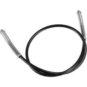 X AUTOHAUX Universal 10000psi 48" Car Grease Gun Flex Hose Trailer Flex Grease Hose Extension Non-Slip Black 1/8" NPT
