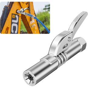 1 قطعة 6 مخالب زيوت التشحيم مقرنة، قفل المشبك نوع فوهة حقن الضغط العالي، متوافق مع دليل / كهربائي / مسدس زبدة هوائي، للمعايير الوطنية M6، M8، M10، M12، M14 (فضي) in Kuwait