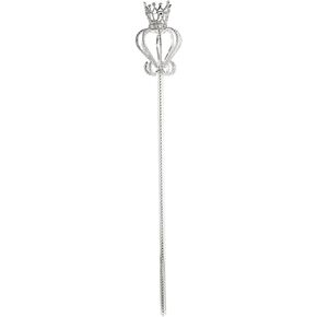 1pc Crown Scepter Walking Stick Fairy Stick Dress Cane Costume Walking Cane Scepters for Stage Crown Wand Party Wand Scepter Toy Costume Accessory to Drill Accessories Fashion