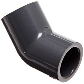 Spears 817 Series PVC Pipe Fitting, 45 Degree Elbow, Schedule 80, 2" Socket
