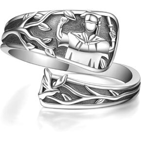 هدايا التخرج لصفها من 2024-925 خواتم التخرج من الفضة الاسترليني خاتم ملعقة التخرج هدايا للنساء والرجال in Kuwait