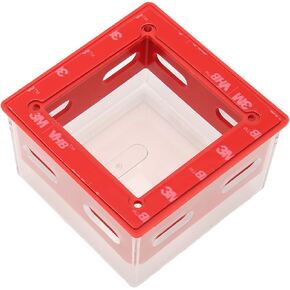Dioche Emergency Stop Button Cover Lockout for Industry, Waterproof Push Button Switch Protector with Unique Design, Box Type Transparent Push Button Switch Cover