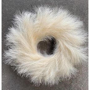 إكليل عشب بامباس الاصطناعي، إكليل بوهو بامباس صناعي مقاس 18 بوصة للباب الأمامي، ديكور جدار الزفاف ومزرعة المنزل (1) in Kuwait