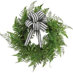 COLLECTIVE HOME - Artificial Wreath, 23" Artificial Wreath for Front Door, Spring Green Leaf for Window Wedding, Home Porch Patio Garden Decor (Boxwood)