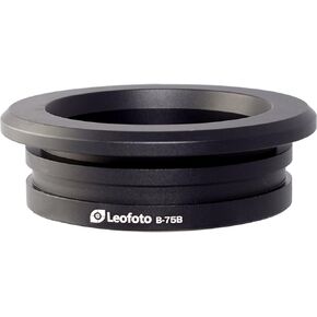 LEOFOTO BA-75L BA-75L 100mm to 75mm Top Bowl Adapter/Gitzo