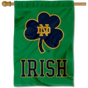 Irish Shamrock Top Sleeve Banner Flag
