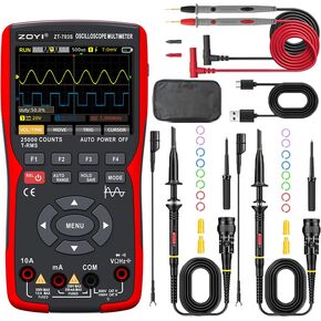 703 3in1 Digital Multimeter Tester with Dual-Channel Oscilloscope - Multi-Function Resistance Meter Included