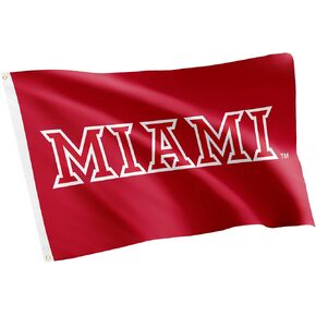 Desert Cactus Miami University (OH) Flag Redhawks Flags Banners 100% Polyester Indoor Outdoor 3x5 (Style 5)