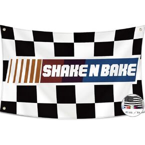 Probsin Shake N Bake Flag for Talladega Nights 3x5 Ft Banner Funny Flags UV Resistance Fading & Durable Man Cave Wall Flag with Brass Grommets for College Dorm Room, Outdoor, Parties, Bedroom, Decor