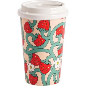 Flower Vase - Strawberry Vases Home Decor Ceramic Small Vase Unique Strawberry Room Decor Office