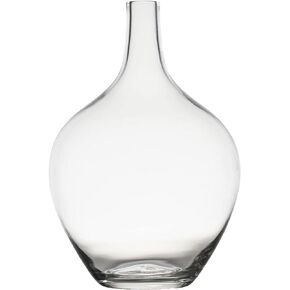 Large Black Clear Glass Vase Balloon Jug Tall Floor Vases for Centerpieces Home Decor Modern Vase for Wedding Party Living Room Office Housewarming Gift