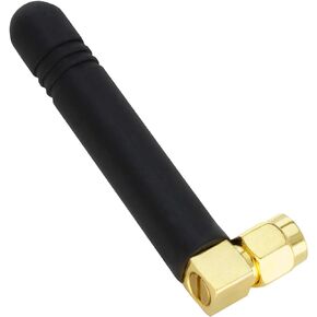 GSM Omni Directional Thumb Antenna with SMA Male L-Type Connector – CDMA and WCDMA, 2.5 dBi Gain and 900-1800 MHz (2 Pack)