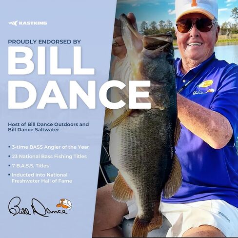 نظارات شمسية رياضية مستقطبة من KastKing Bill Dance ICONIC Mulberry Creek للرجال والنساء، مثالية لصيد الأسماك والحماية من الأشعة فوق البنفسجية in Kuwait