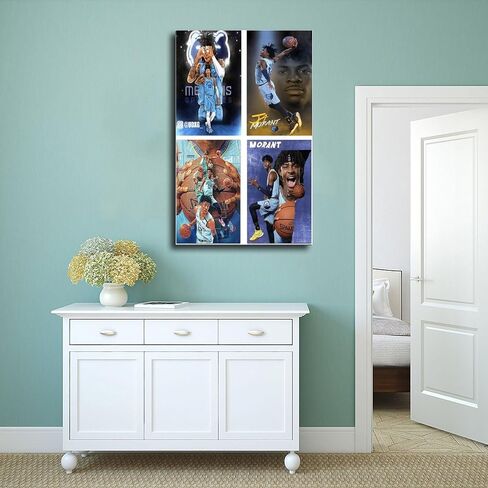 Ja Morant Basketball Player Basketball Poster Canvas Poster Bedroom Decor Sports Landscape Office Room Decor Gift Unframe-style Unframe-style16x24inch(40x60cm) in Saudi Arabia