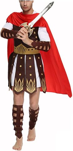 BESTOYARD Gladiator Costume Men Historical Role Play Costume Kits For Men Ancient Soldier Warrior Clothes Men Roman Outfit Men Warrior Costume Kids Suits Man Suit Men Suit Boy Child Props in Saudi Arabia