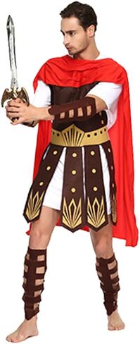 BESTOYARD Gladiator Costume Men Historical Role Play Costume Kits For Men Ancient Soldier Warrior Clothes Men Roman Outfit Men Warrior Costume Kids Suits Man Suit Men Suit Boy Child Props in Saudi Arabia