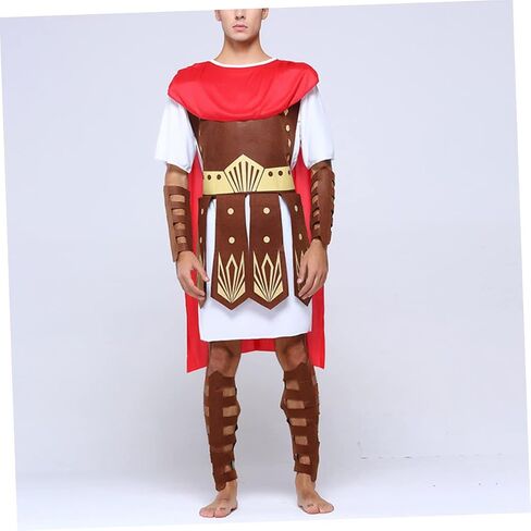 BESTOYARD Gladiator Costume Men Historical Role Play Costume Kits For Men Ancient Soldier Warrior Clothes Men Roman Outfit Men Warrior Costume Kids Suits Man Suit Men Suit Boy Child Props in Saudi Arabia