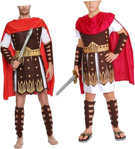 BESTOYARD Gladiator Costume Men Historical Role Play Costume Kits For Men Ancient Soldier Warrior Clothes Men Roman Outfit Men Warrior Costume Kids Suits Man Suit Men Suit Boy Child Props in Saudi Arabia