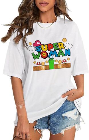 Flafens T Shirts for Women Graphic Tees Cute Shirts Cotton Fit Short Tshirts in Saudi Arabia