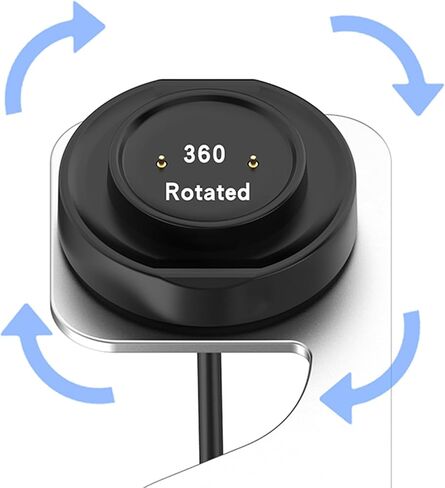 Replacement Charger Stand Base Compatible with Amazfit Bip 5/Bip3 pro/Bip3/GTR2/GTS4 Mini/T-Rex pro/GTS2 Smart Watch Charging Dock with USB Charger Cable Cord(Gray) in Saudi Arabia