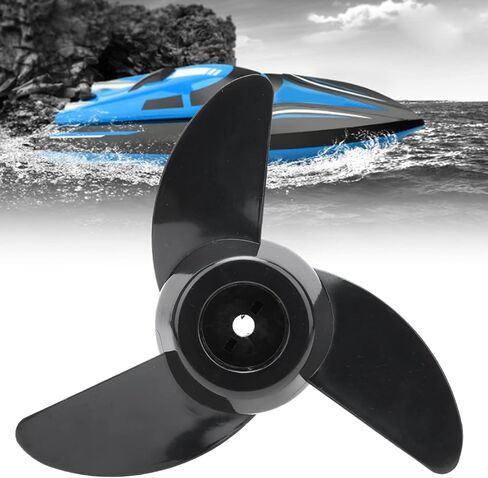 Trolling Motor Propeller, 3 Blades Electric Outboard Motor Propeller for 28lb/36lb/46lb, 12V24V Thicken Plastic Electric Thruster Marine Accessory, Replacement for Kayak, Boat, Drill Propeller in Kuwait