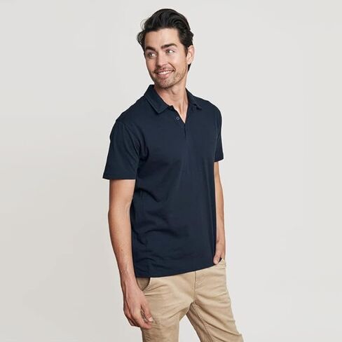 True Classic Polo Shirts for Men, Premium Fitted Golf Shirts for Men and Mens Polo Shirts Short Sleeve Black in Saudi Arabia
