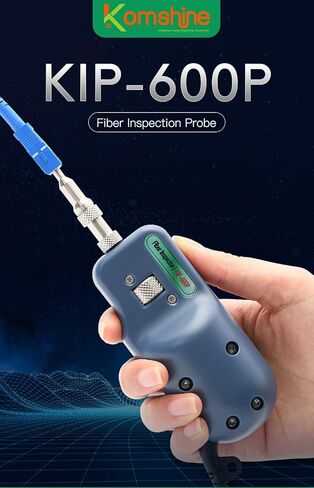 مسبار الفحص الاقتصادي Komshine KIP-600P مسبار فحص مجهر الألياف الضوئية مع أطراف ذكر أنثى SC/LC UPC. كاشف منظف الوجه من الألياف الضوئية تكبير 400 مرة in Kuwait