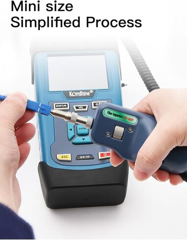 مسبار الفحص الاقتصادي Komshine KIP-600P مسبار فحص مجهر الألياف الضوئية مع أطراف ذكر أنثى SC/LC UPC. كاشف منظف الوجه من الألياف الضوئية تكبير 400 مرة in Kuwait