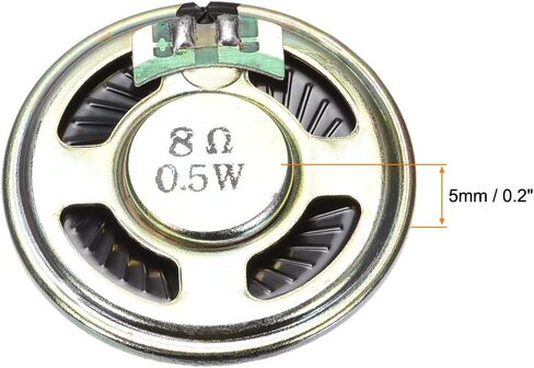 uxcell 0.5 W 8 Ohm DIY Magnetic Speaker 40mm Round-Shape Replacement Loudspeaker 2pcs in Saudi Arabia