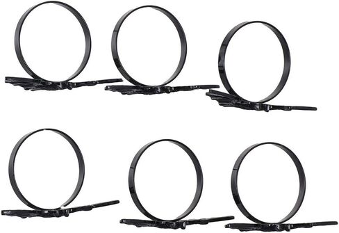 Set of 6 Halloween Napkin Ring, Metal Bat Napkin Ring Holder for Kitchen Dinner Table Party Decorations,Black in Kuwait