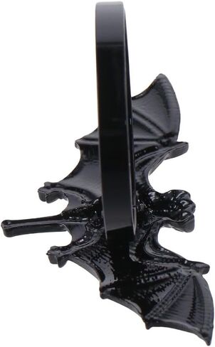 Set of 6 Halloween Napkin Ring, Metal Bat Napkin Ring Holder for Kitchen Dinner Table Party Decorations,Black in Kuwait