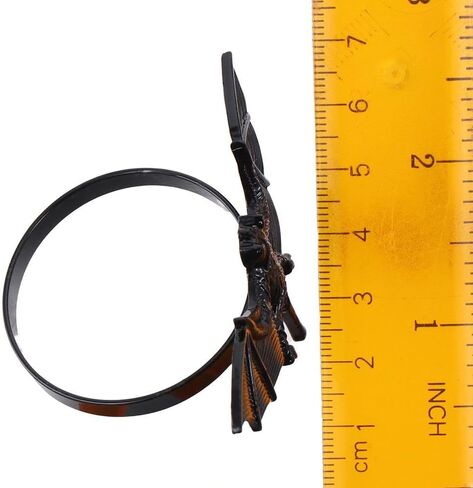 Set of 6 Halloween Napkin Ring, Metal Bat Napkin Ring Holder for Kitchen Dinner Table Party Decorations,Black in Kuwait