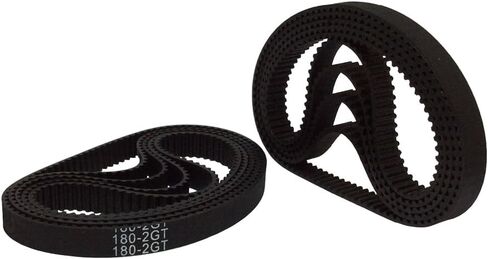 حزام توقيت 2GT مغلق، عرض 6 مم أحزمة طابعة ثلاثية الأبعاد بطول 180 مم، مقاومة للاهتراء، أحزمة توقيت بديلة للسيارات مناسبة للطابعة ثلاثية الأبعاد، مضخة المياه، المحرك، المروحة، آلة البيع، حزمة من 10 قطع in Kuwait